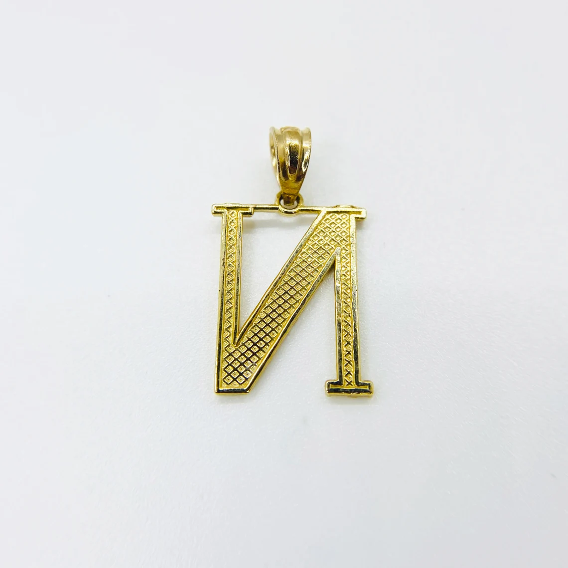 Initial Pendant Personalized Gold Plated Letter Necklace