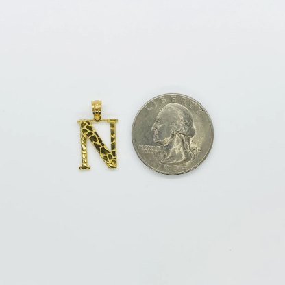 Initial Pendant Personalized Gold Plated Letter Necklace
