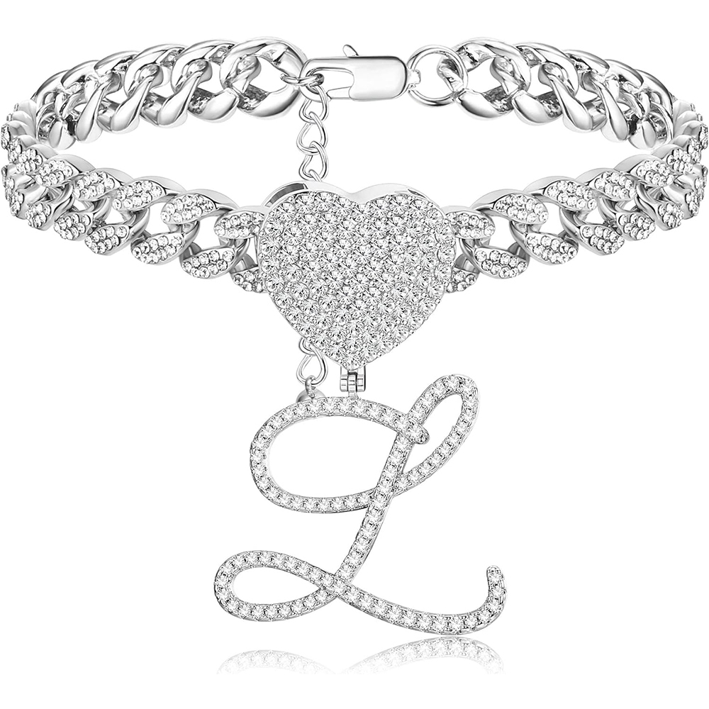 Cuban Link Chain Dainty Cute CZ Initial Anklets Cutom Initial Anklets