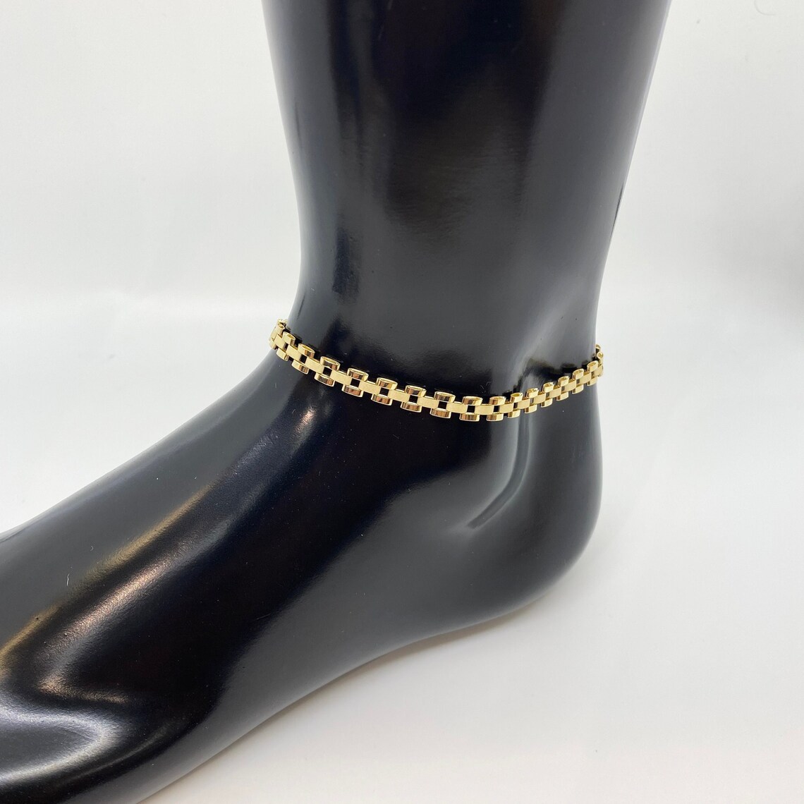 Rolex Chain Link Anklet Gold Plated Anklet