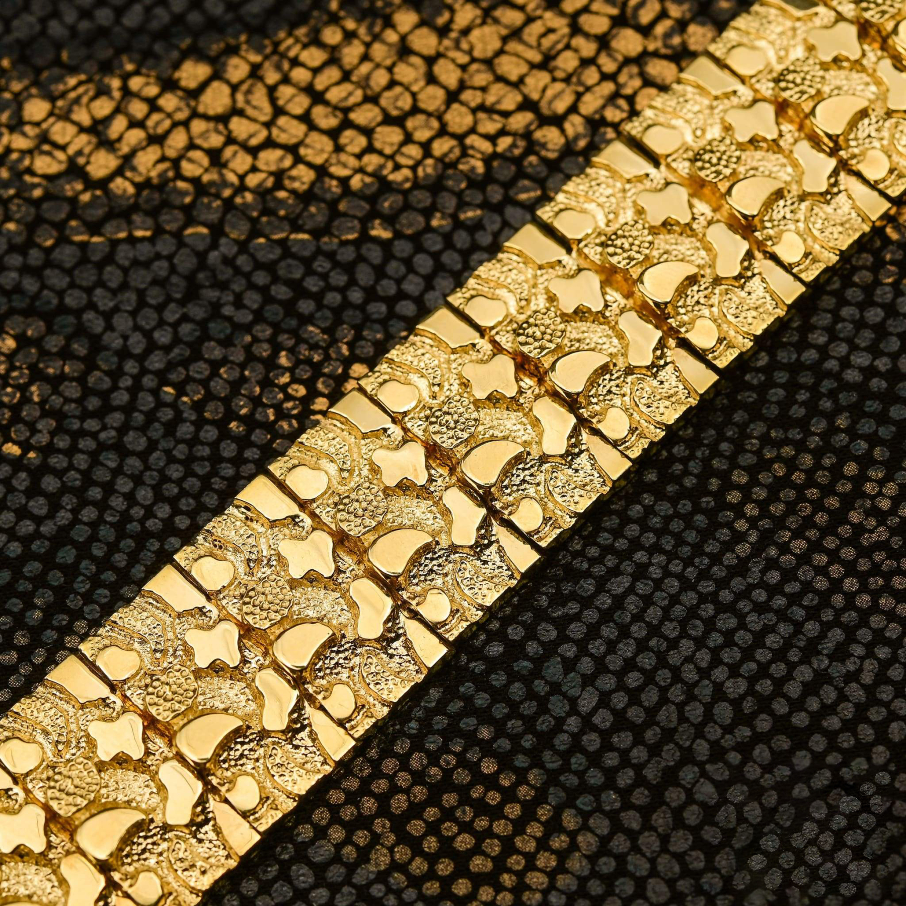 Nugget Bracelet Gold Plated Copper Bracelet