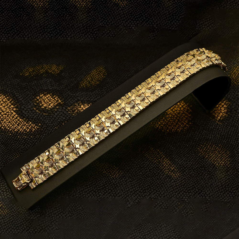 Nugget Bracelet Gold Plated Copper Bracelet