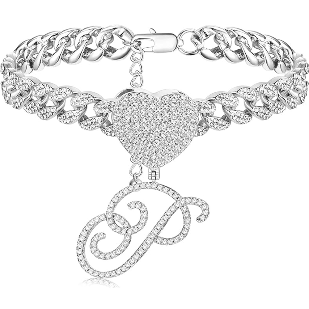 Cubic Zirconia CZ Initial Bracelet Personalized Custom Initial Bracelet