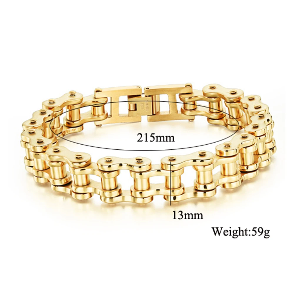 Bike Charm Bicycle Chain Mens Bracelets 
