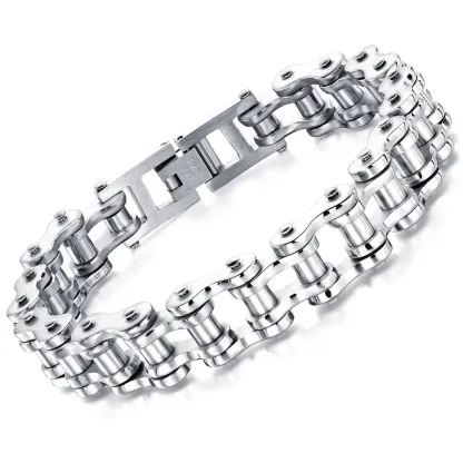 Bike Charm Bicycle Chain Mens Bracelets 