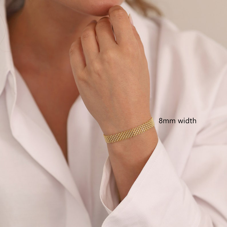 Bismarck Classic Chain Link Bracelet Gold Plated Vintage Bracelet