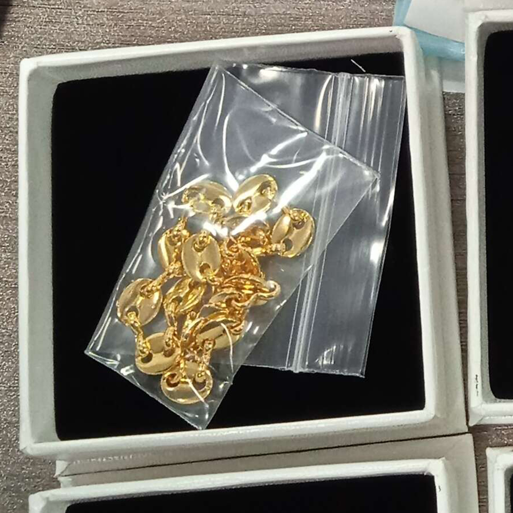 Puffed Mariner Link Chain Bracelet Gold Plated Bracelet 4.7mm 7mm 11.5mm