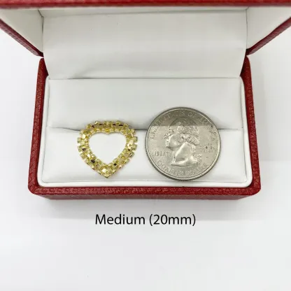 Rolex Stlyle Heart Framed Stud Earrings Push Back Earrings