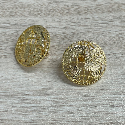 Circle Globe Stud Earrings World Map Earrings