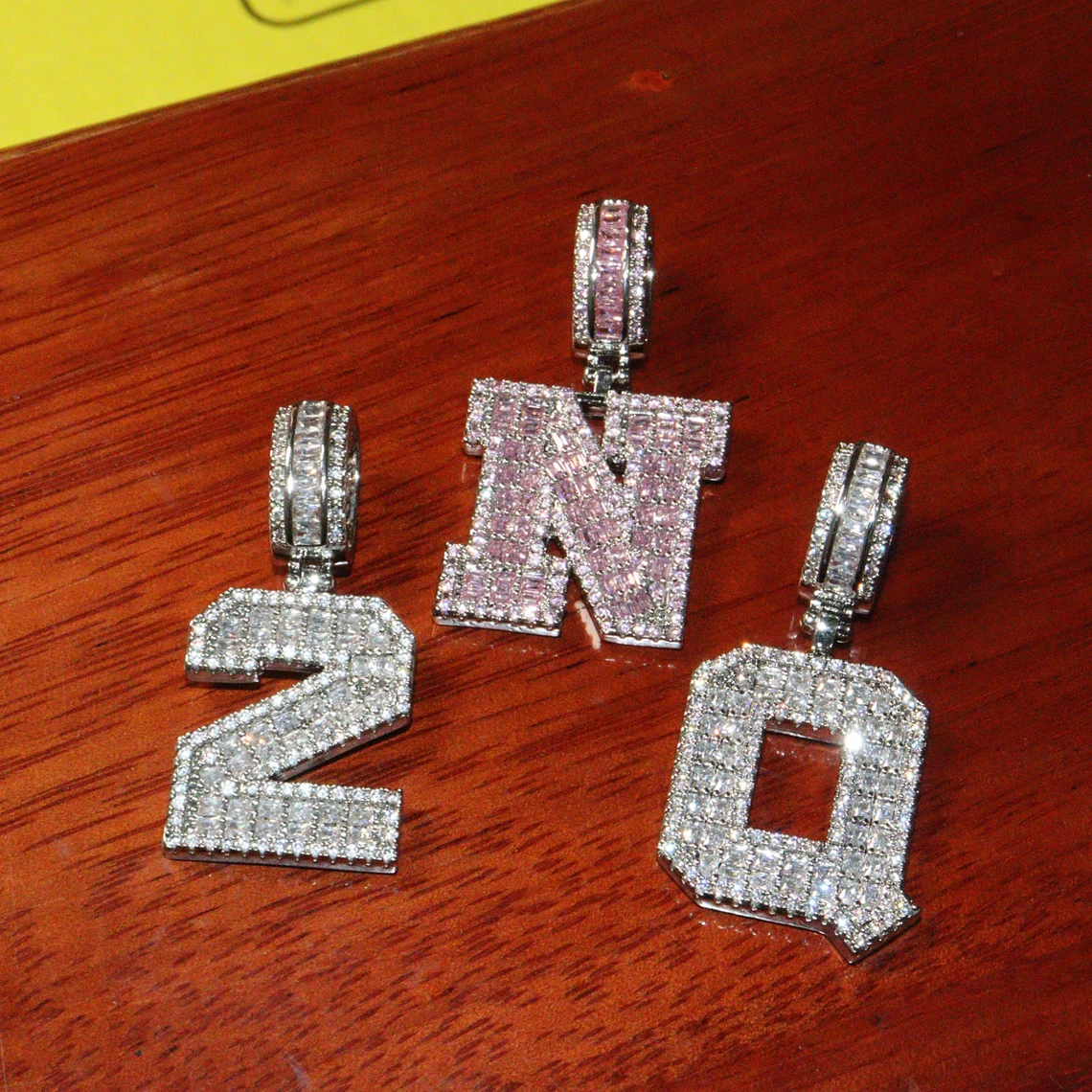 A-Z Iced Out Zircon Gold Plated Personalized Letter Necklac