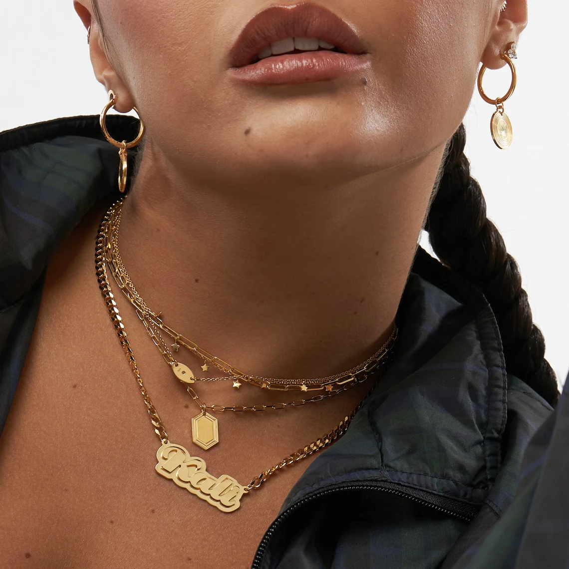 Personalized Cuban Chain Double Plated Name Necklace