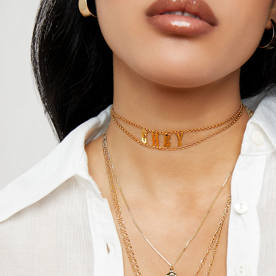 The Brick Choker Necklace Personalized Name Necklace