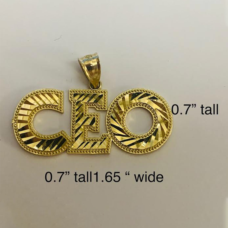 Gold Plated Letter Necklace Twist Chain Custom Letter Necklace