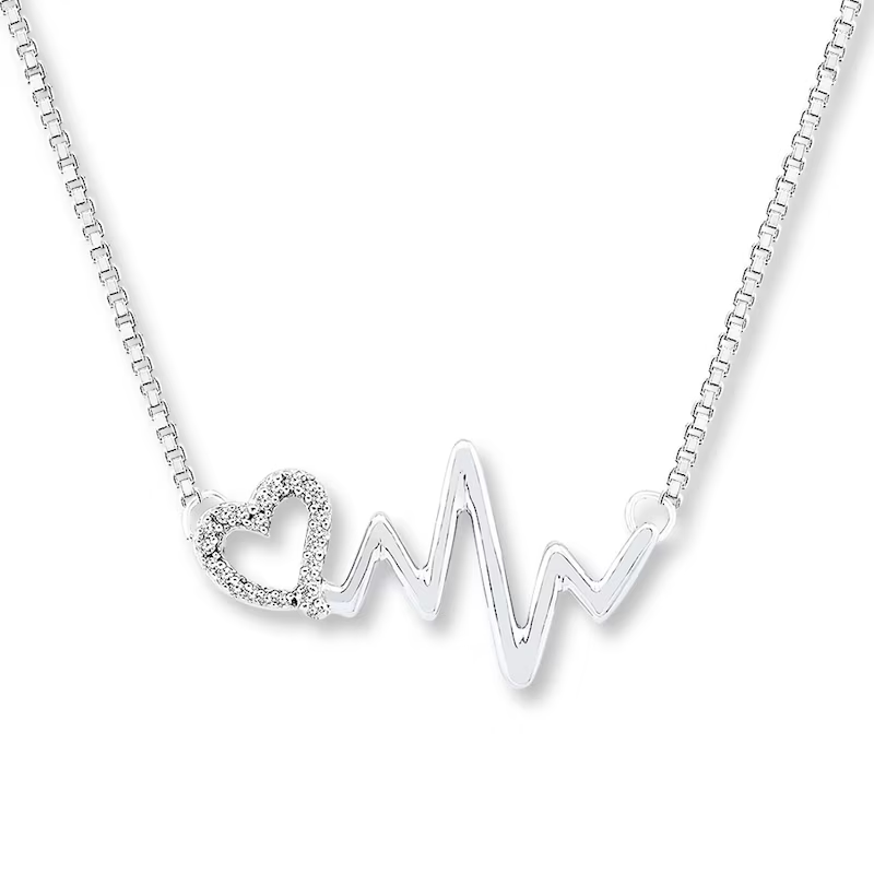 Heartbeat Necklace Diamond Lovely Necklace