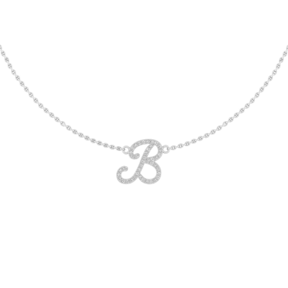 Script Initial Necklace Custom Gold Plated Letter Necklace