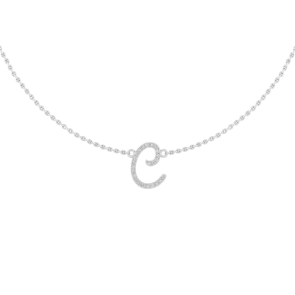 Script Initial Necklace Custom Gold Plated Letter Necklace