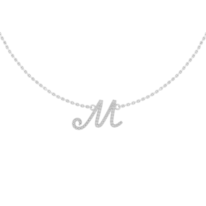 Script Initial Necklace Custom Gold Plated Letter Necklace