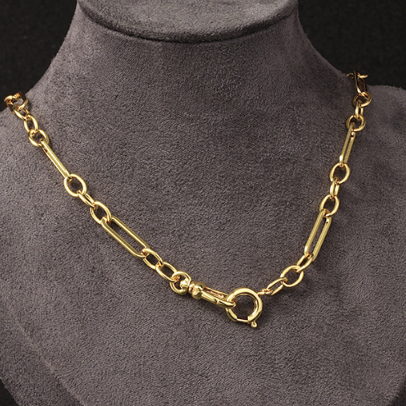 Albert Necklace Vintage Gold Plated Chain Necklace 
