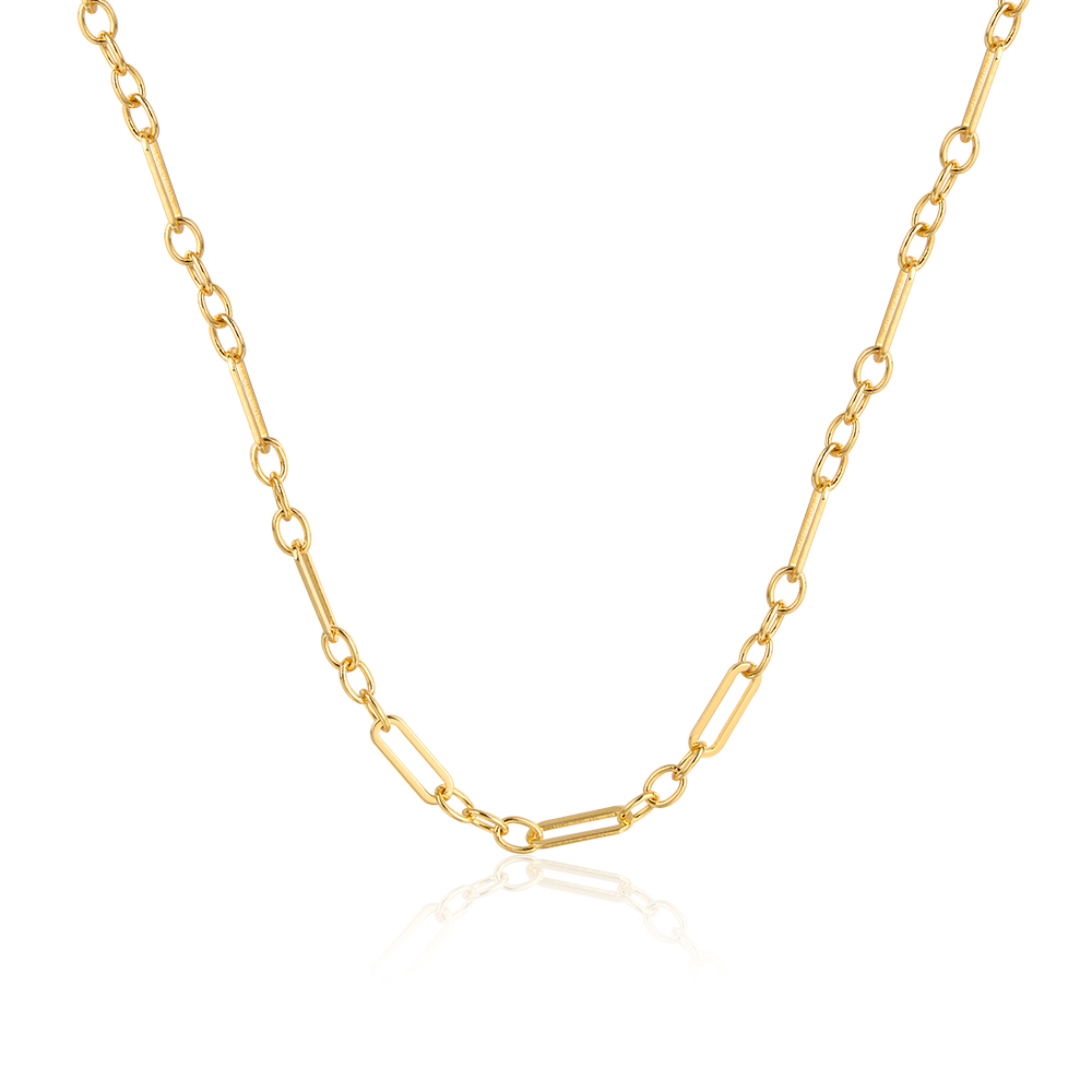 Albert Necklace Vintage Gold Plated Chain Necklace 