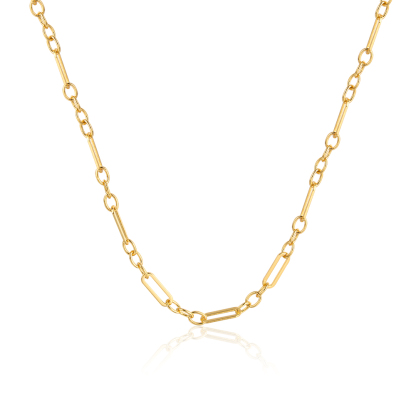Albert Necklace Vintage Gold Plated Chain Necklace 