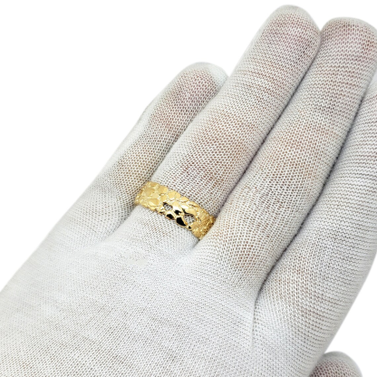 Gold Plated Yellow Classic Nugget Ring