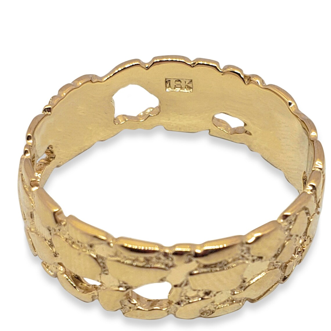 Gold Plated Yellow Classic Nugget Ring