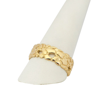 Gold Plated Yellow Classic Nugget Ring