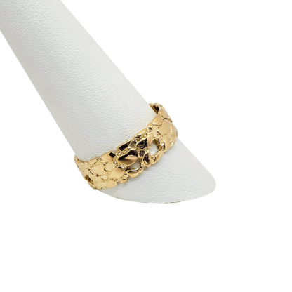 Gold Plated Yellow Classic Nugget Ring