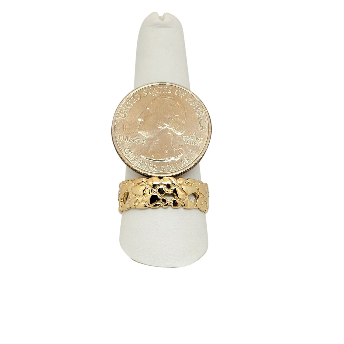 Gold Plated Yellow Classic Nugget Ring
