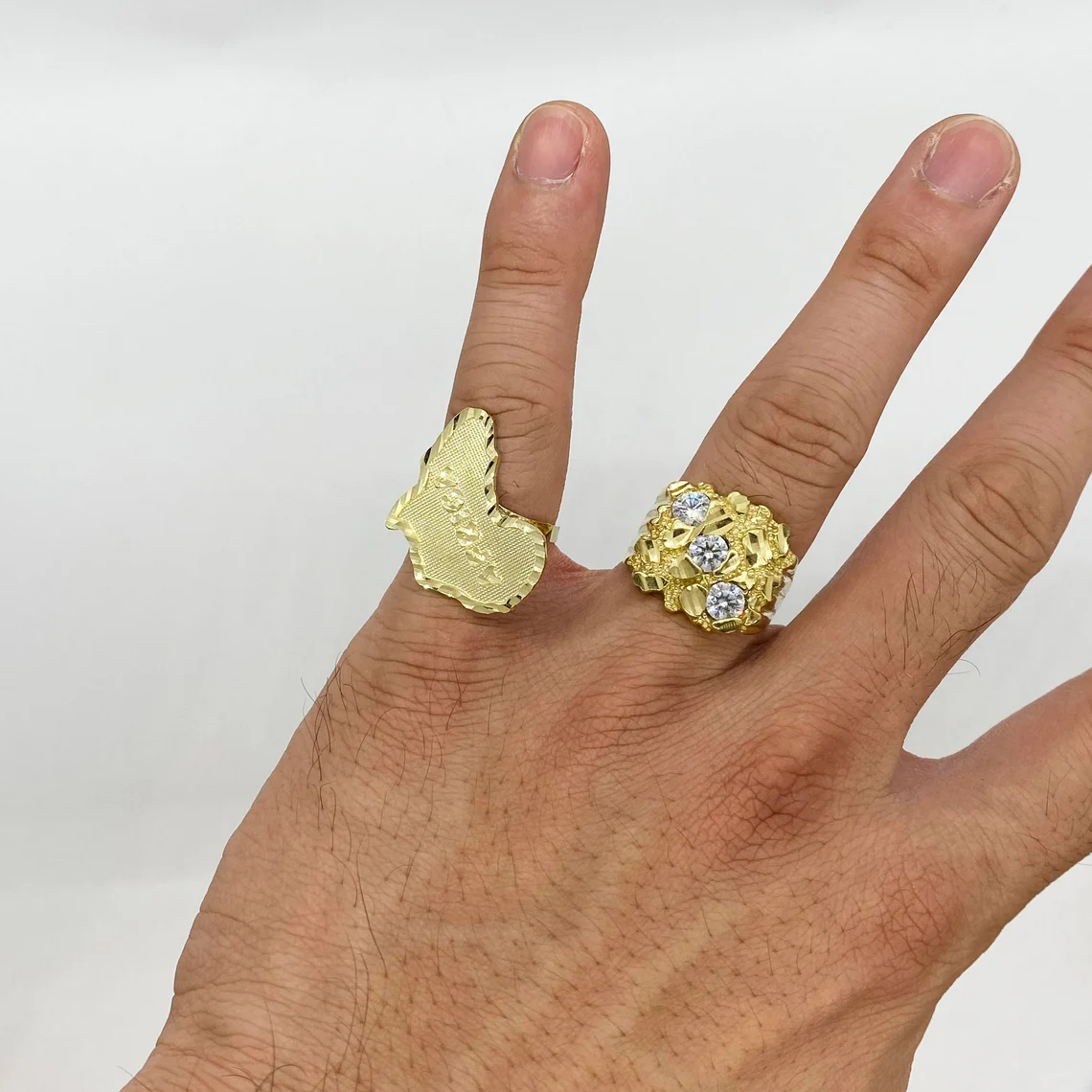 Africa Map Ring Gold Plated Personalized Engraved Ring