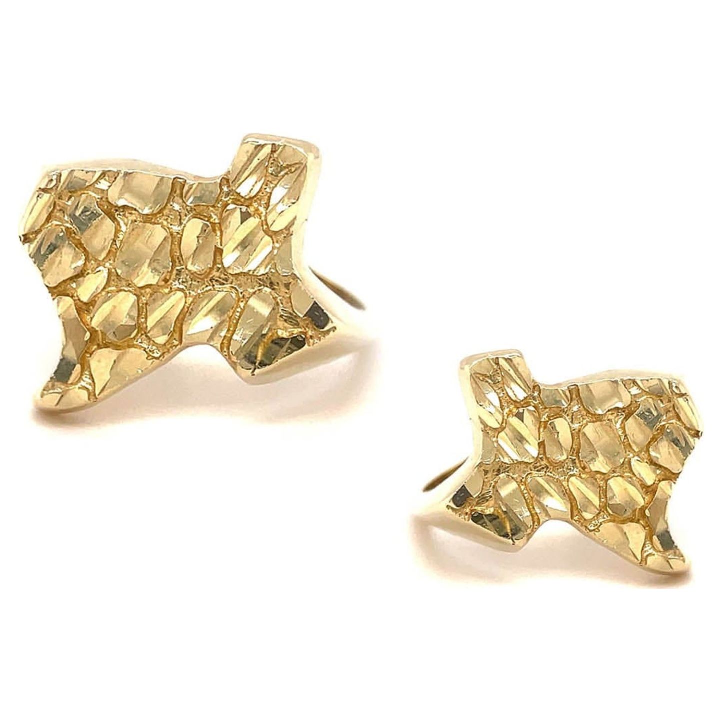 Nugget Ring Gold Plated Personalized Engraved Ring