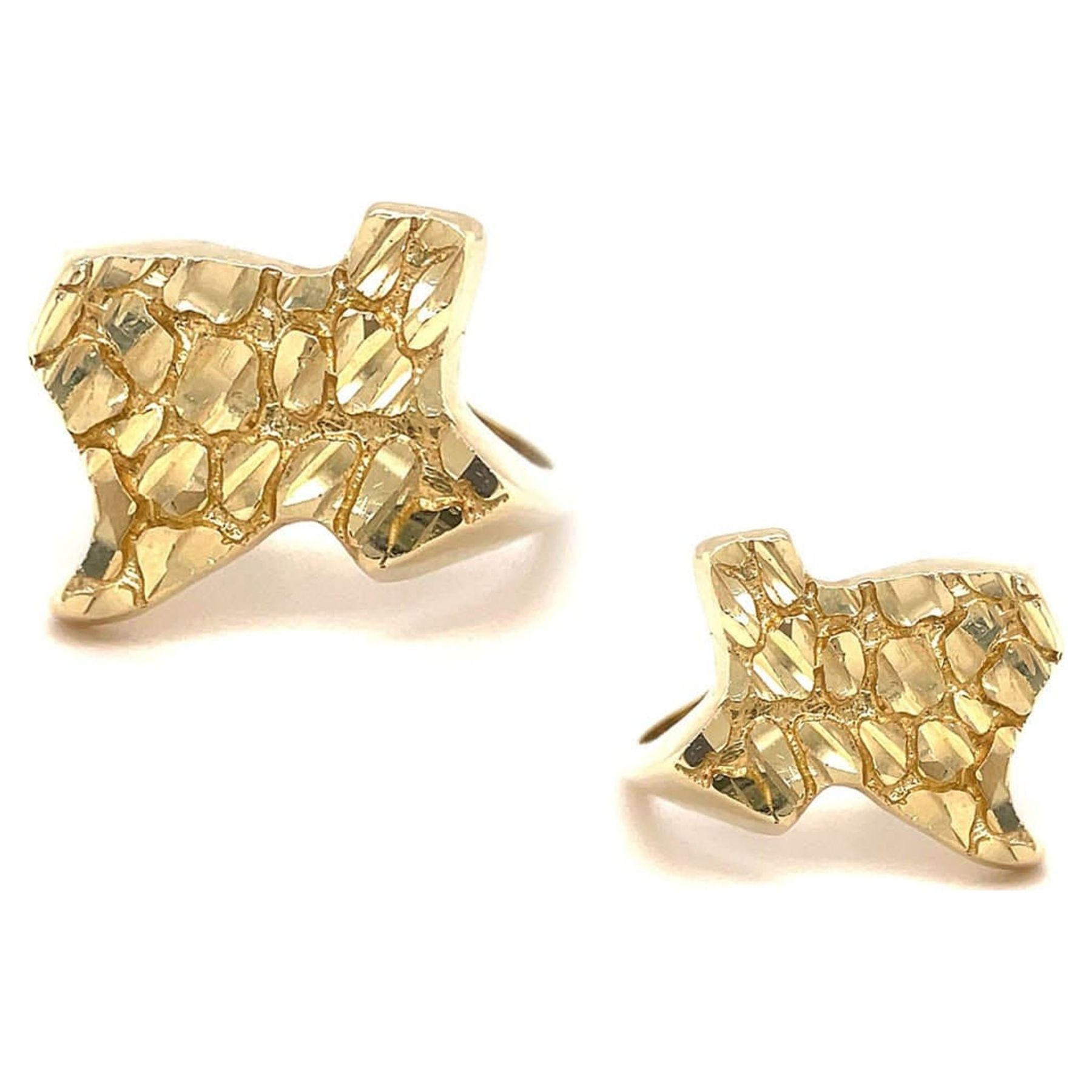 Nugget Ring Gold Plated Personalized Engraved Ring