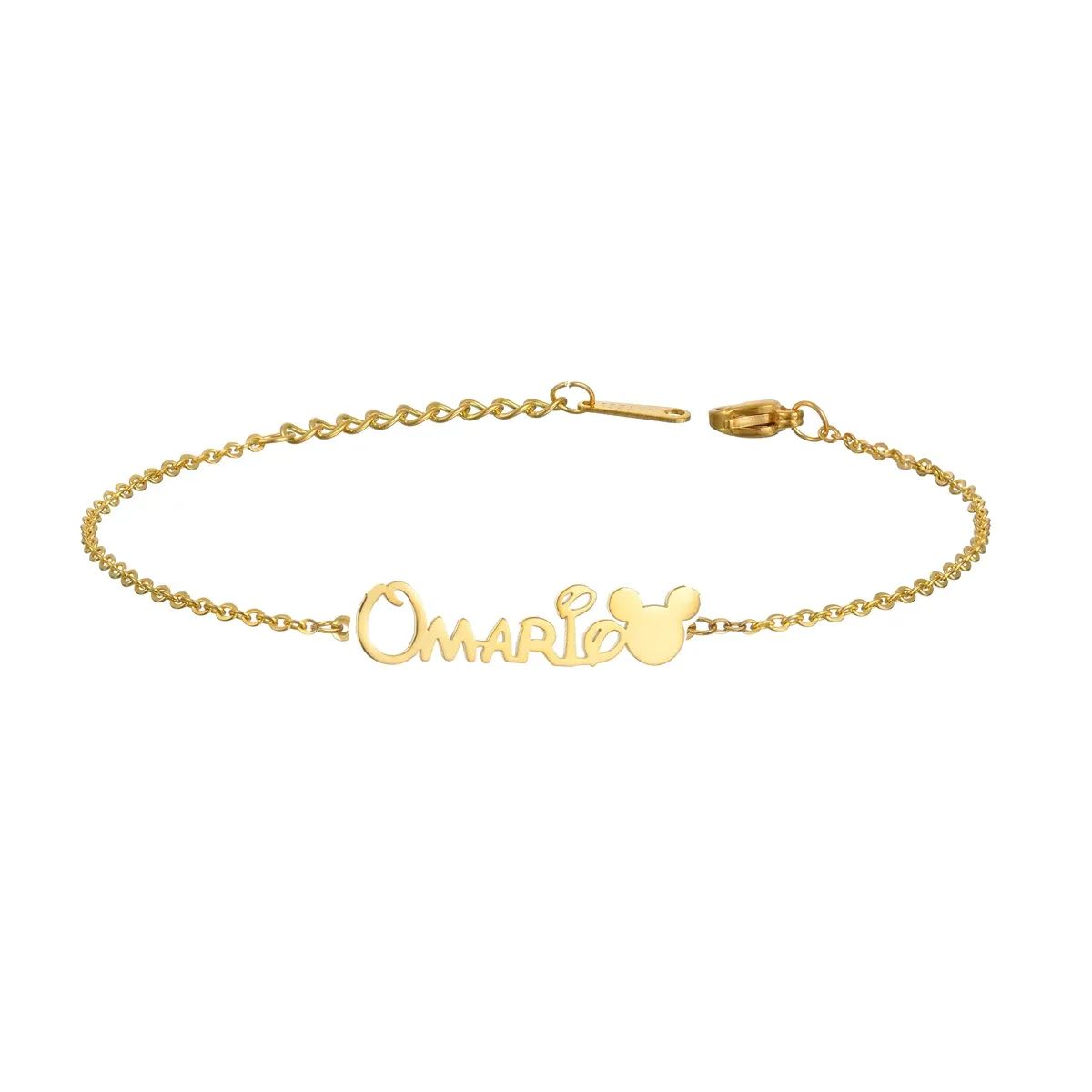 Cartoon Pendant Custom Name Necklace Bracelet Earring Jewelry Sets For Baby