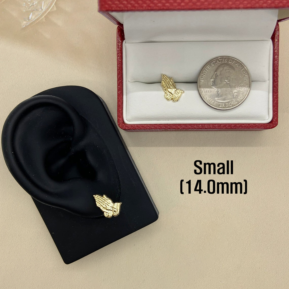 Jesus Praying Hands Stud Earrings