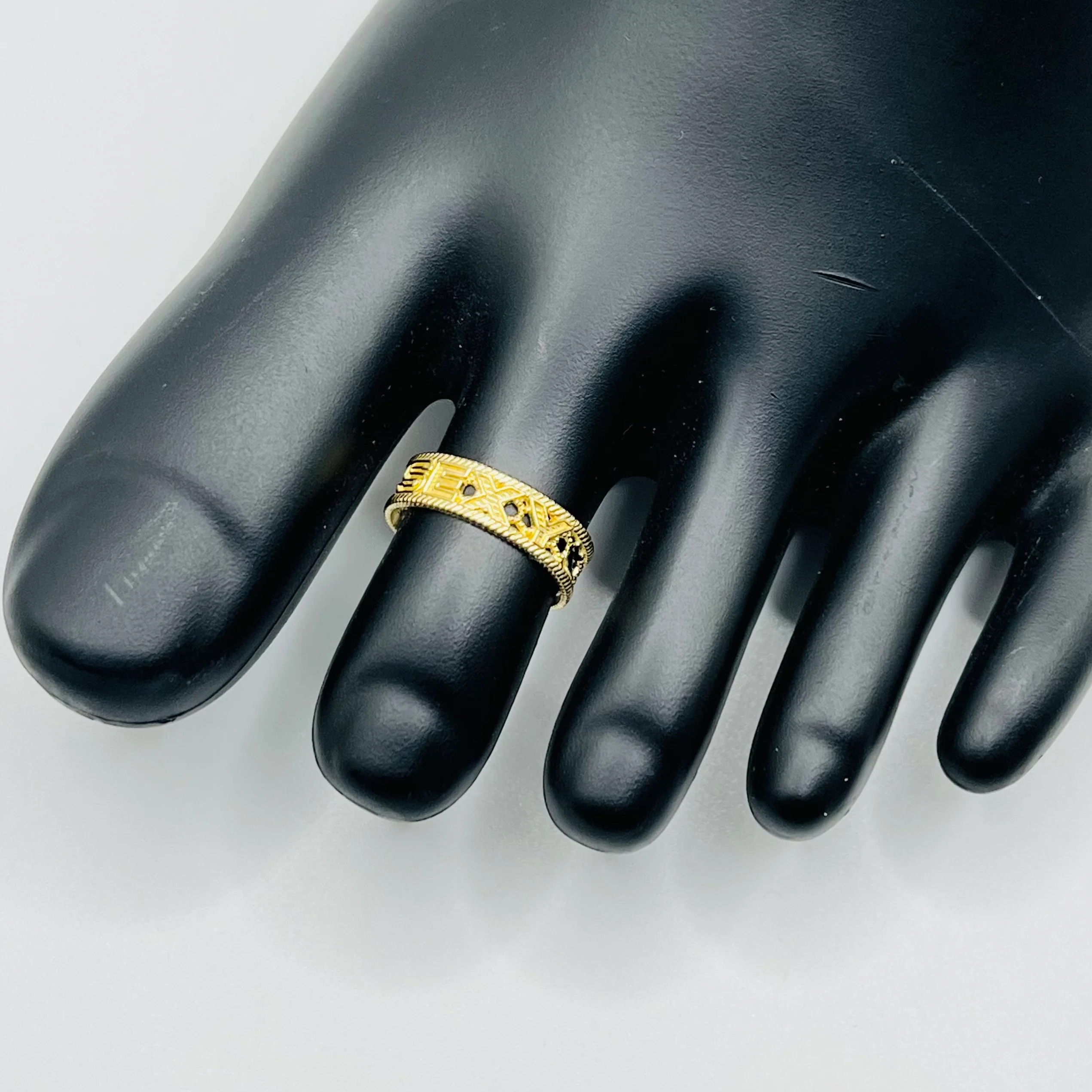 Gold Plated Sexy Designer Toe Ring