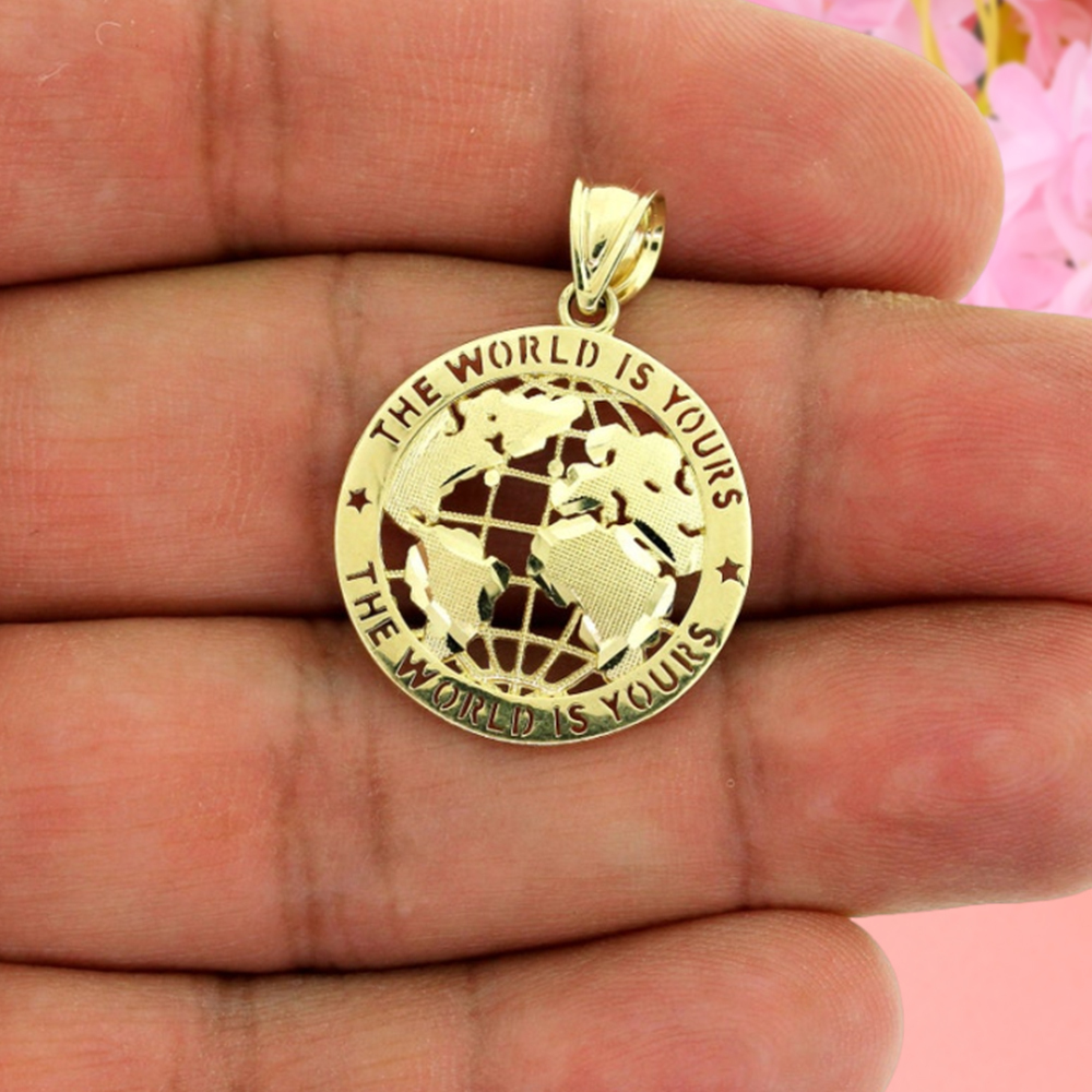 The World is Yours Globe Pendant World Map Necklace