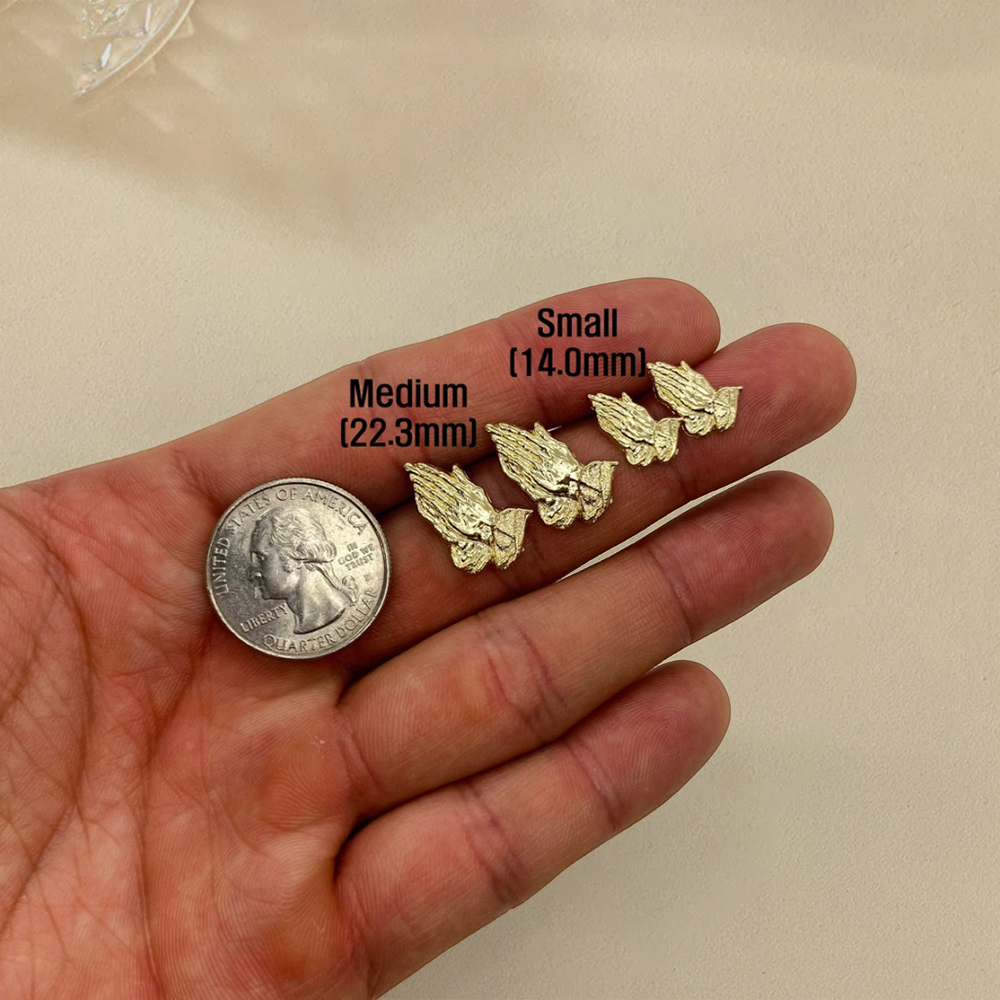 Jesus Praying Hands Stud Earrings