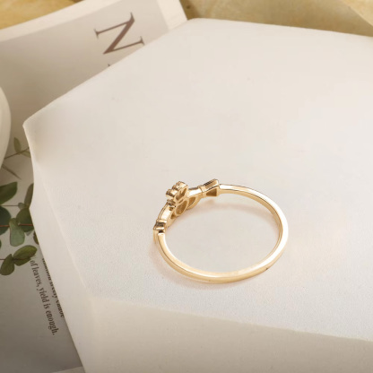 Claddagh Promise Ring Custom Engraved Ring