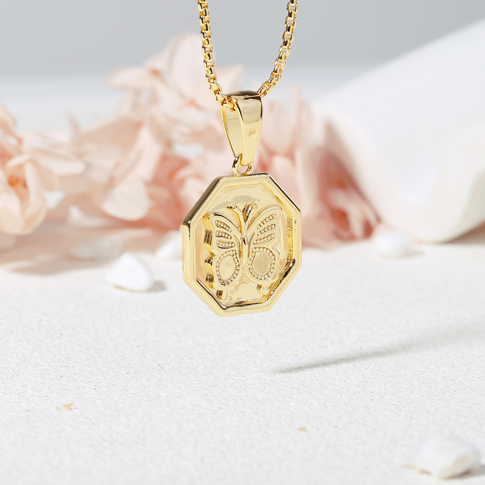 Butterfly Necklace Dainty Gold Plated Necklace