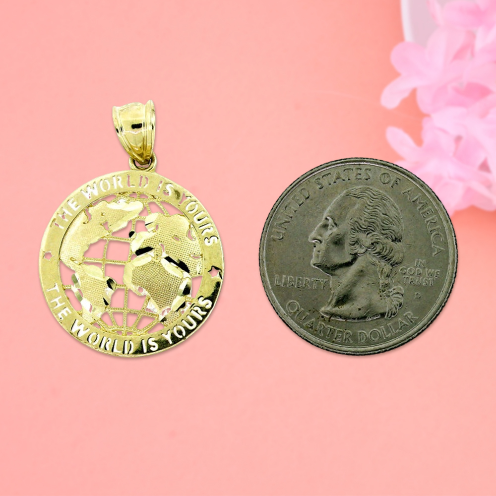 The World is Yours Globe Pendant World Map Necklace