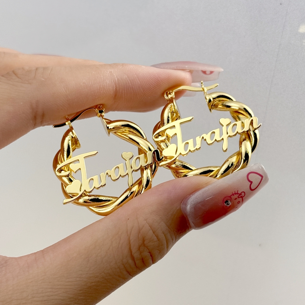 Peronalized Kids Jewelry Set Name Necklace Bracelet And Mini Earrings