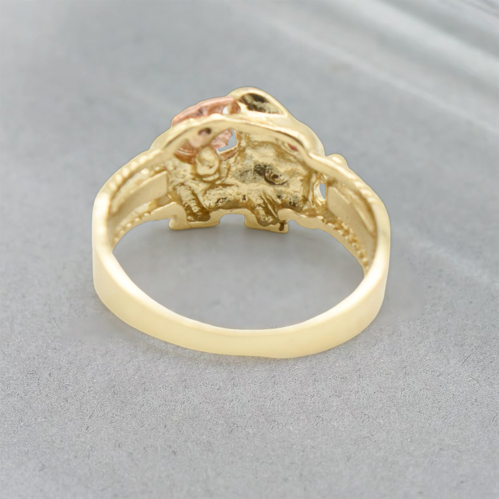 Ruby Elephant Ring Custom Engraved Ring