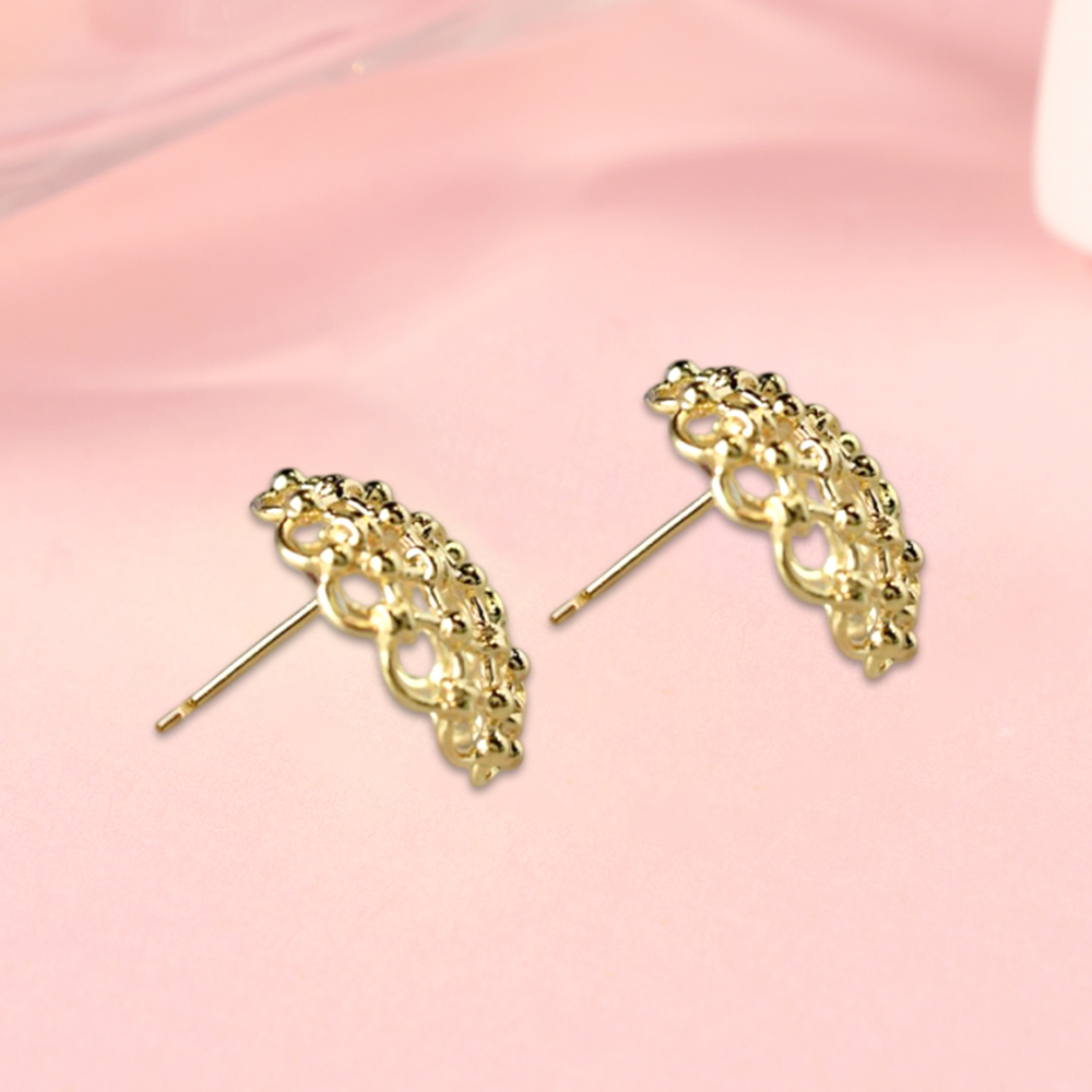 Half-ball Shaped Hollow Female Earrings