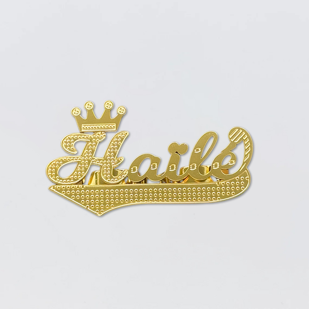 Crown Name Ring Custom Two Finger Ring