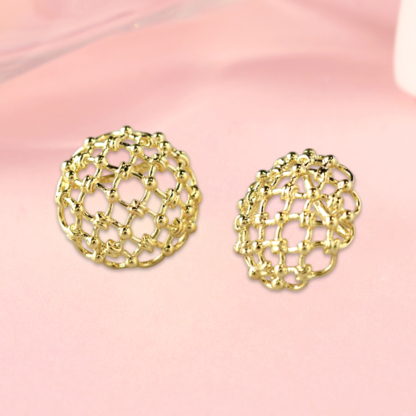 Half-ball Shaped Hollow Female Earrings
