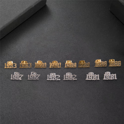 Birth Year Stud Earrings