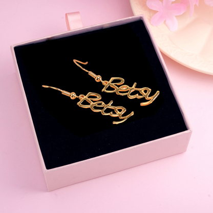 Personalized Custom Name Earrings