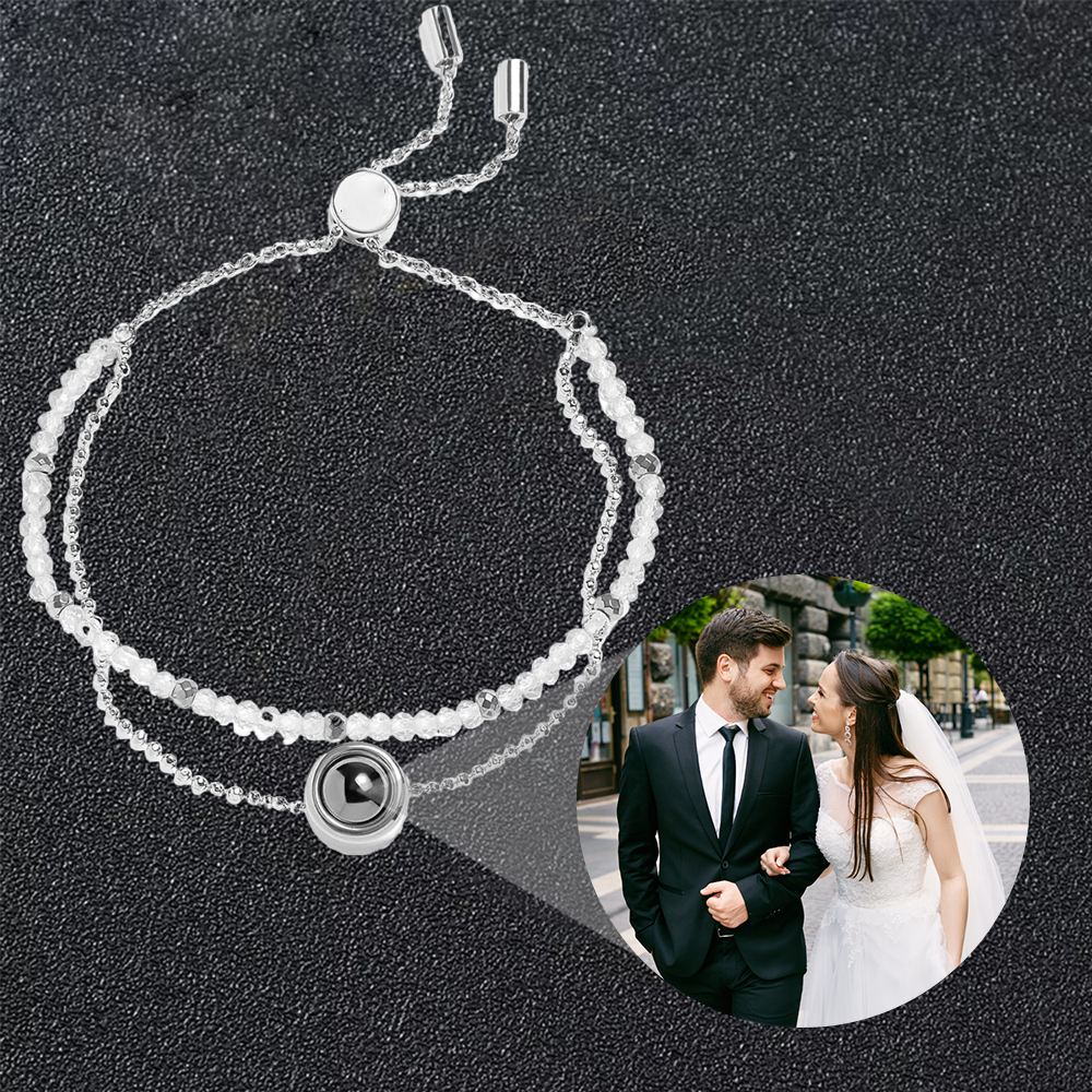 Personalized Crystal Photo Projection Bracelet