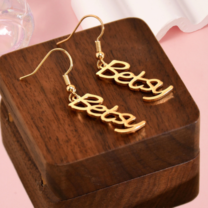 Personalized Custom Name Earrings