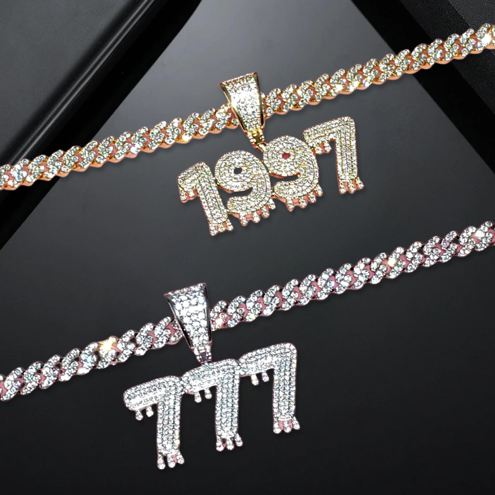 Birth Year Necklace Custom Number Necklace